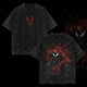 Maximum Absolute Carnage Symbiote Venom Supervillain Marvel MCU Edition Double Printed Oversize Lightweight Acid Washed T-Shirt