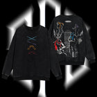 Teenage Mutant Ninja Turtles - Ninja Turtles Movies Film Edition Double Printed Oversize Lightweight Acid Washed Sweater