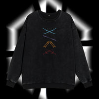 Teenage Mutant Ninja Turtles - Ninja Turtles Movies Film Edition Double Printed Oversize Lightweight Acid Washed Sweater