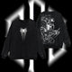 [Collection] Friendly Neighborhood Spider-man Black Suit Hero Marvel MCU Edition Double Printed Oversize Lightweight Acid Washed Sweater