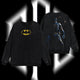 The Dark Knight "Batman" - The Gotham Guardian Hero Verse DC Comic Edition Double Printed Oversize Lightweight Acid Washed Sweater