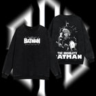 The Dark Knight "Absolute Batman" - The Gotham Guardian Hero Verse DC Comics Edition Double Printed Oversize Lightweight Acid Washed Sweater