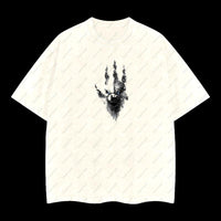 Retro Vintage Legendary Beast: Godzilla Roar – King of the Monsters Edition Double Printed Oversize Lightweight Acid Washed T-Shirt
