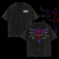 The Mutant Messiah "Master of Magnetism" Magneto Marvel MCU Edition Double Printed Oversize Lightweight Acid Washed T-Shirt