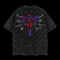 The Mutant Messiah "Master of Magnetism" Magneto Marvel MCU Edition Double Printed Oversize Lightweight Acid Washed T-Shirt