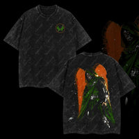 Doctor Doom "The Masked Tyrant" Marvel MCU Edition Double Printed Oversize Lightweight Acid Washed T-Shirt