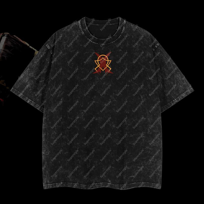 The Golden Brawler Midas - Real Steel Edition Double Printed Oversize Lightweight Acid Washed T-Shirt