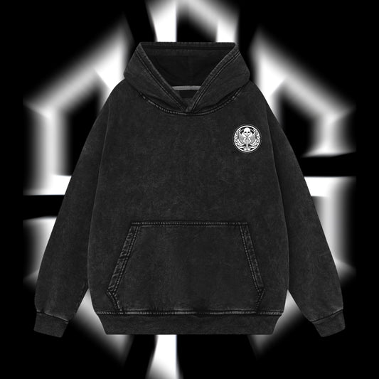 [Collection] Simon "Ghost" Riley Skull Mask Warrior Call of Duty: Modern Warfare Il Edition Double Printed Oversize Lightweight Acid Washed Hoodie