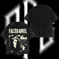 The Chosen One "Anakin Fallen Angel" Darth Vader - Star Wars Edition Double Printed Oversize Lightweight Acid Washed Tee