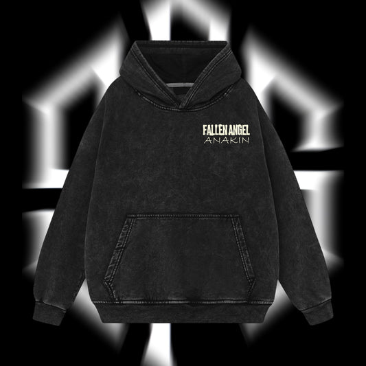 The Chosen One "Anakin Fallen Angel" Darth Vader - Star Wars Edition Double Printed Oversize Lightweight Acid Washed Hoodie
