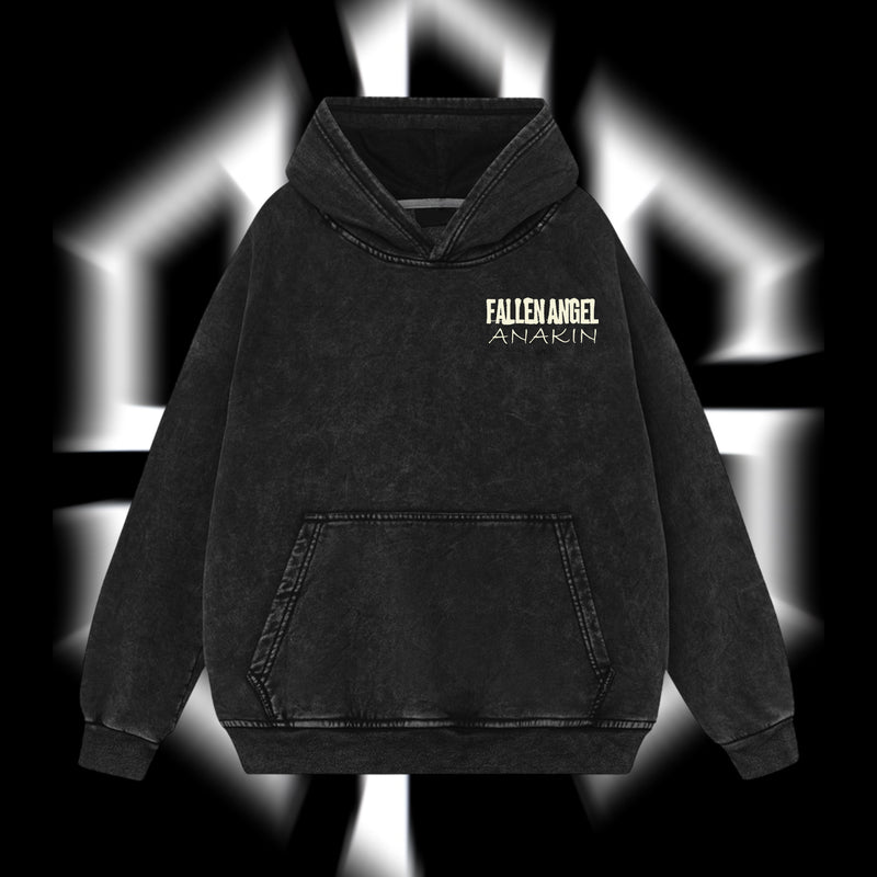 The Chosen One "Anakin Fallen Angel" Darth Vader - Star Wars Edition Double Printed Oversize Lightweight Acid Washed Hoodie