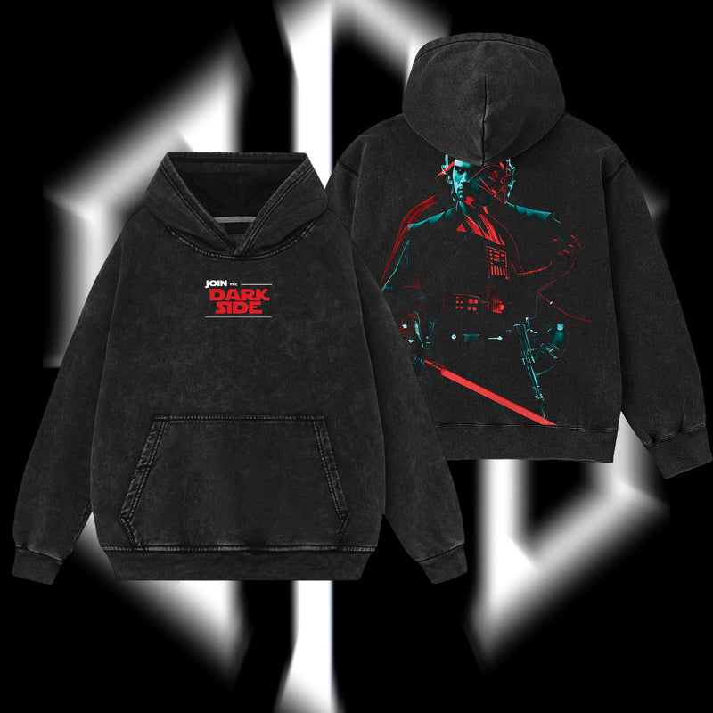 The Chosen One "Anakin Skywalker" Darth Vader - Star Wars Edition Double Printed Oversize Lightweight Acid Washed Hoodie