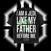 Luke Skywalker – The Jedi Legend Star Wars Edition Double-Printed Oversize Lightweight Acid-Washed Premium Cotton T-Shirt