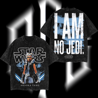 Jedi Order – Guardians of the Light Star Wars Edition Double-Printed Oversize Lightweight Acid-Washed Premium Cotton T-Shirt