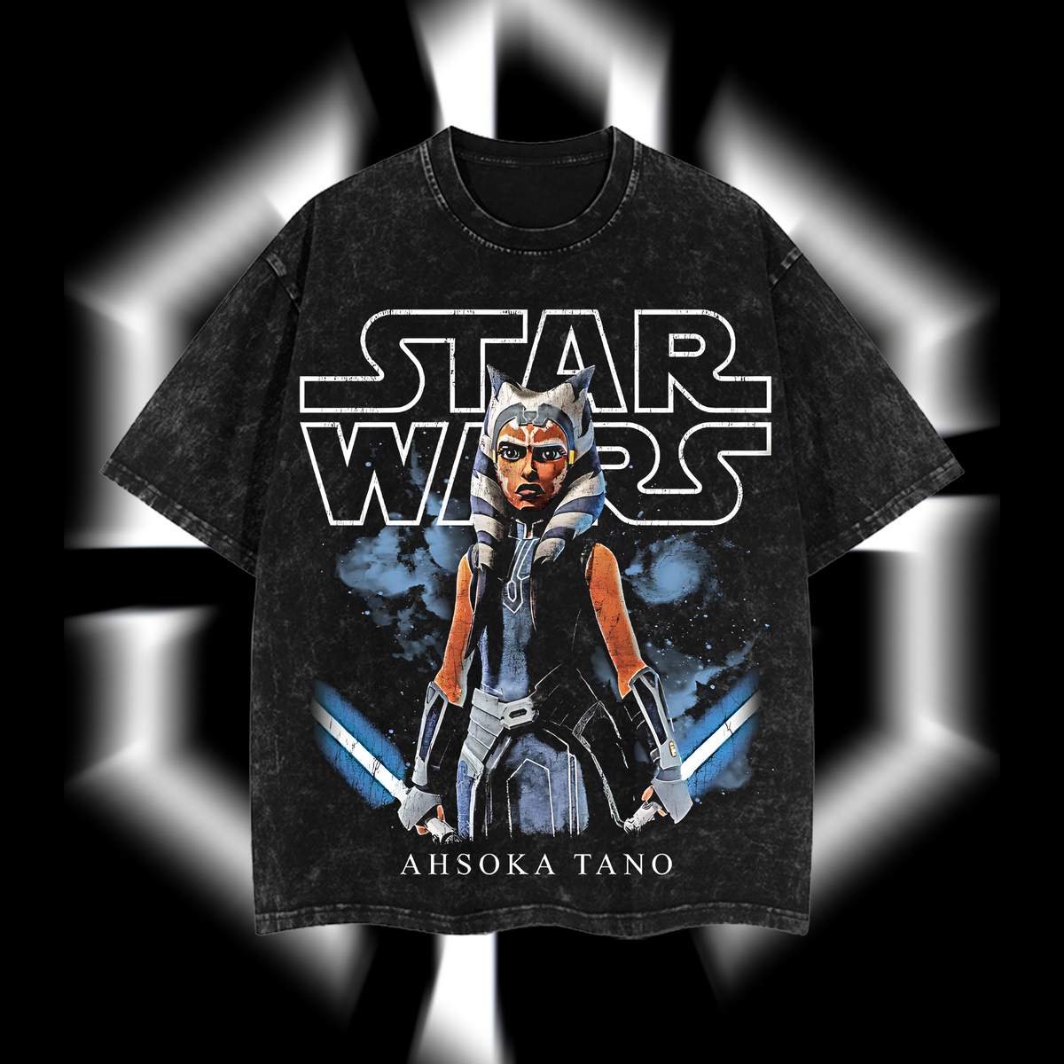 Jedi Order – Guardians of the Light Star Wars Edition Double-Printed Oversize Lightweight Acid-Washed Premium Cotton T-Shirt