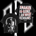 Anakin Skywalker "The Chosen One" Darth Vader Star Wars Edition Double-Printed Oversize Lightweight Acid-Washed Premium Cotton T-Shirt