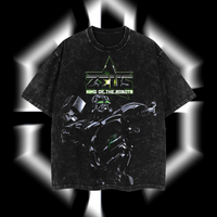 Zeus Ver 02 - Real Steel Edition Double Printed Oversize Lightweight Acid Washed T-Shirt