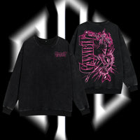 The Card Master "Gambit" Marvel MCU Edition Double Printed Oversize Lightweight Acid Washed Sweater